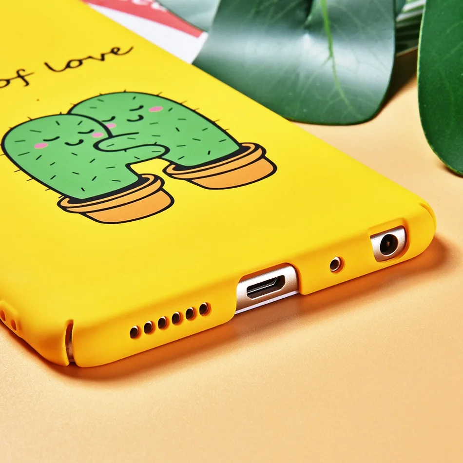 TOMKAS Cute Couple Cactus Case for Xiaomi Redmi Note 5 5 Pro Cover Mi A1 Yellow Summer Phone Case for Xiaomi Redmi 4X 5 Plus (7)