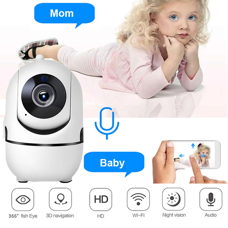 

Wifi IP Camera 720P HD Tracking Automatically IR Monitor Motion Camera Wide Angle Video Recorder Wireless WiFi Camera