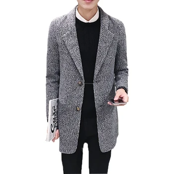 

Quality Wool Men's Coats Slim Fit Jackets Chaqueta Hombre Casual Windbreaker Outerwear Jacket Coat Jaqueta Masculino Streetwear