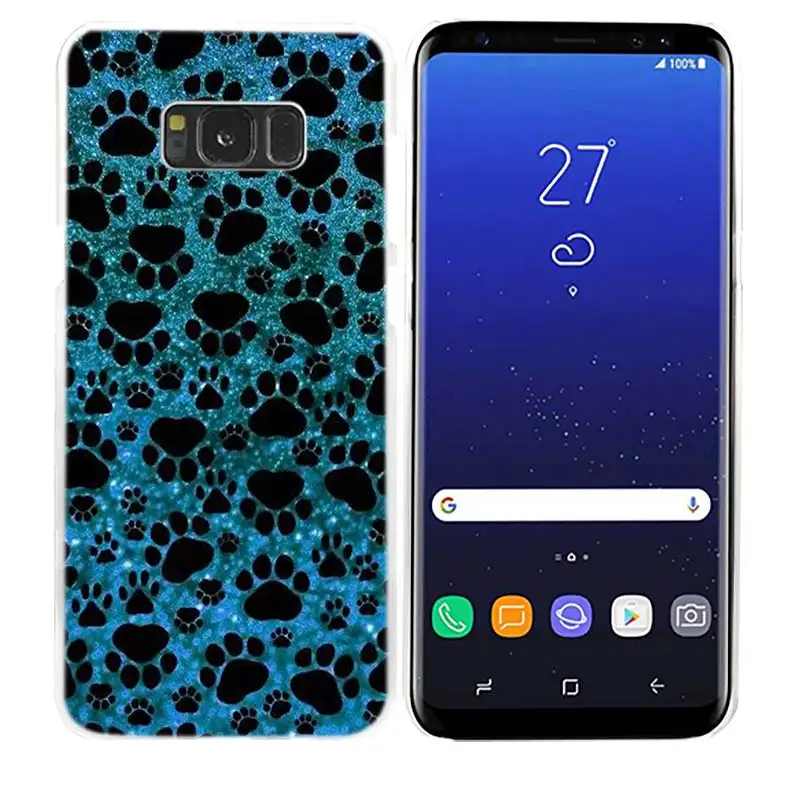 Чехол для телефона с изображением собачьей лапы для samsung Galaxy M20 M10 S10 S9 S8 Plus S7 S6 Edge Note 8 9 Жесткий пластиковый Чехол - Цвет: 08