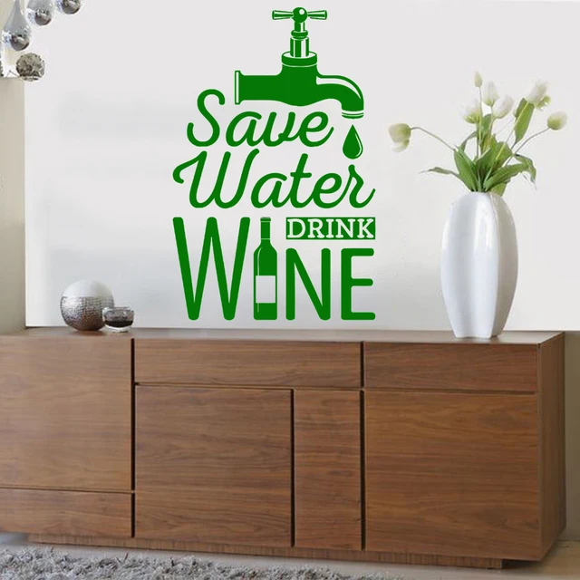 Cheap Save Water Drink Wine Kitchen Wall Sticker Home Decor Kitchen Living Room Decor Dining Room Wall Art Cheap Save Water Drink Wine Kitchen Wall Sticker Home Decor Kitchen Living Room Decor Dining Room Wall Art