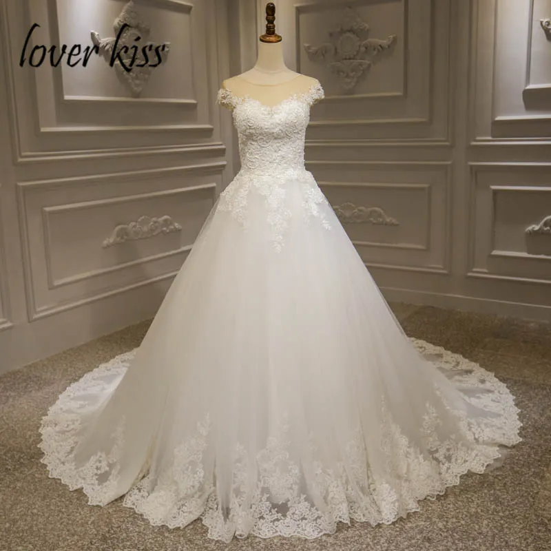 Lover Kiss Vestido De Noiva, свадебные платья из тюля, свадебное платье с рукавами-крылышками и жемчужинами на шнуровке, свадебные платья, gelinlik