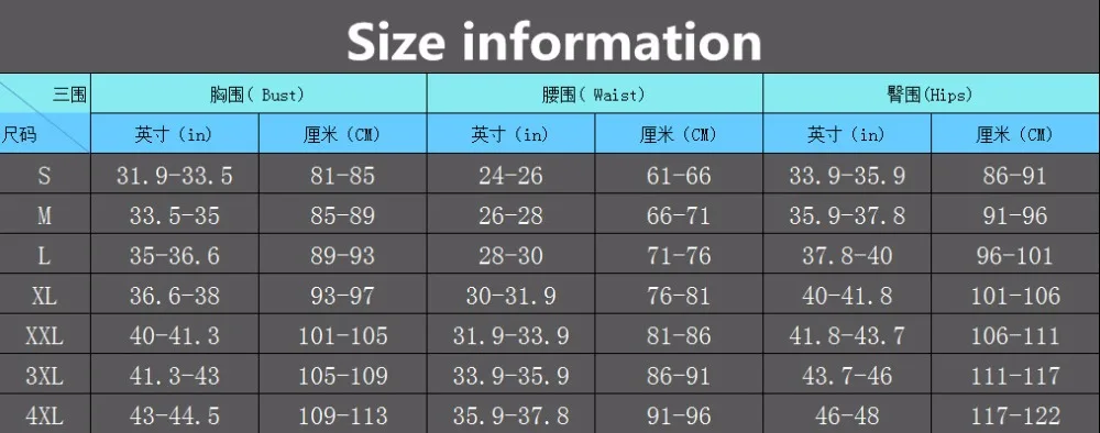 Size information_
