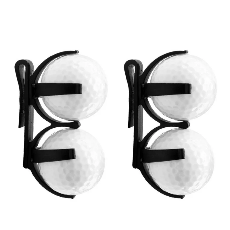 Hot Sale Durable Golf Ball Holder Clip Prop 1 pcs Golfing Sporting Training Accessory Plastic Black