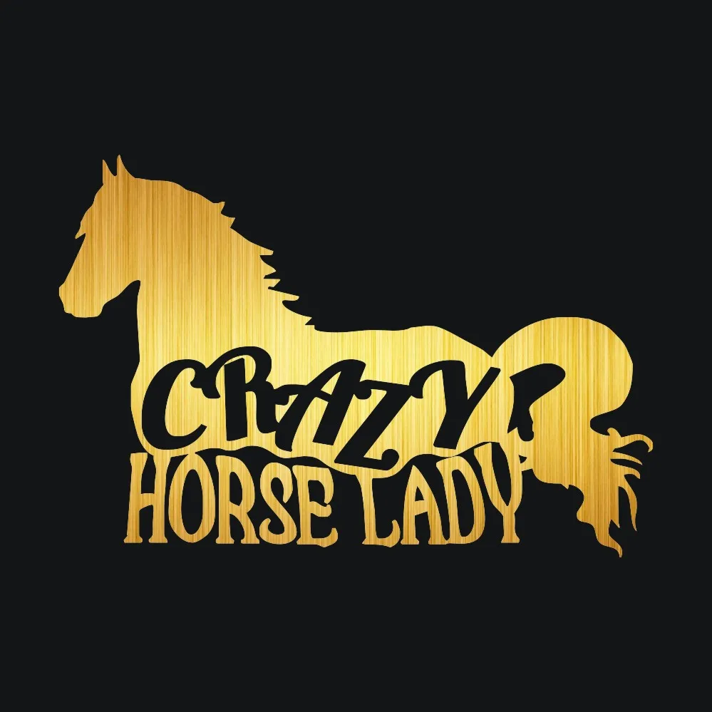 Tangcredy 2 я половинная цена CRAZY HORSE LADY наклейка на машину и автомобильная Доберман