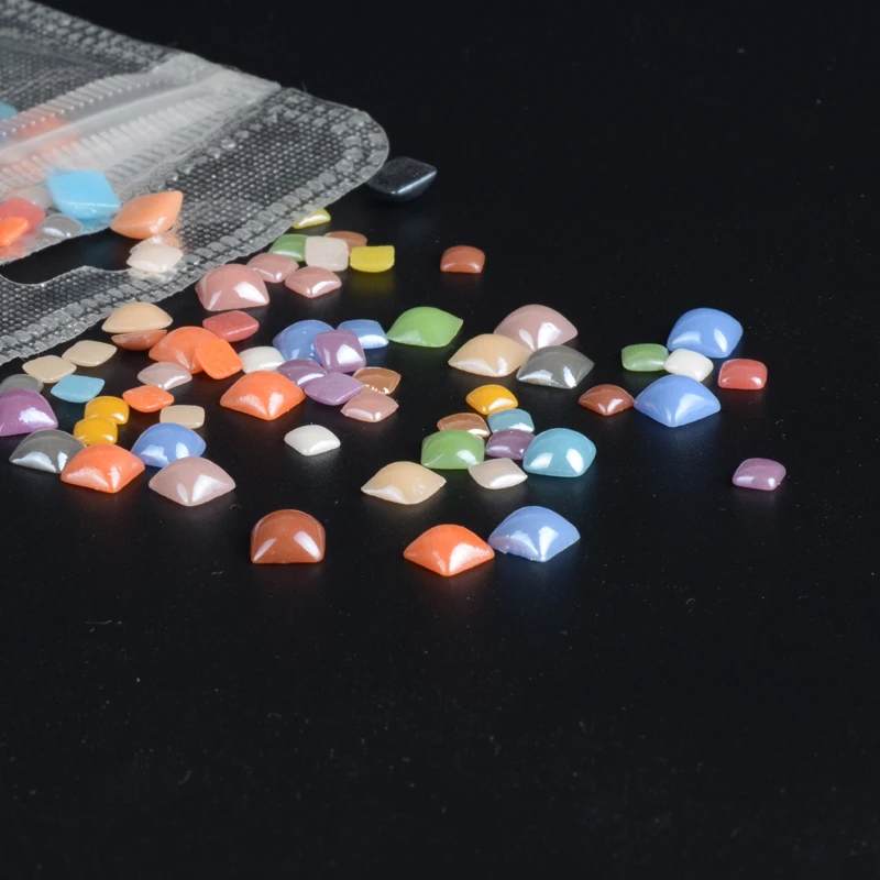 Colored Flat Bottom Square Stone Rhinestones Multi-size Mixed Color Nail Art 3D Decoration Manicure DIY | Красота и здоровье