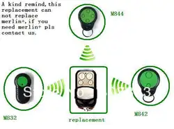 Бесплатная доставка пульт дистанционного управления для Мерлин пульт, m832 842 844