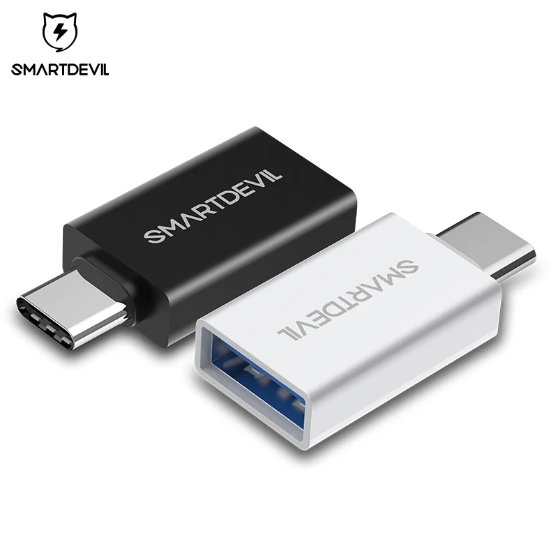 

SmartDevil Type C Adapter TypeC to USB 3.0 OTG Cable Adapter USB C Converter for Samsung GalaxyS8S9 Huawei p20 USB C OTG Adapter