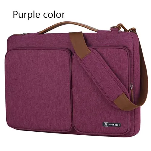 New13 15 15,4 15,6 ноутбук чехол для macbook air pro 13,3 дюймов, Тетрадь Сумки из натуральной кожи сумка, сумка для компьютера - Цвет: Purple