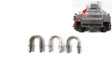 1/16 Sherman turret metal handrails for Complete metal USA Sherman M4A3(75)W rc tank