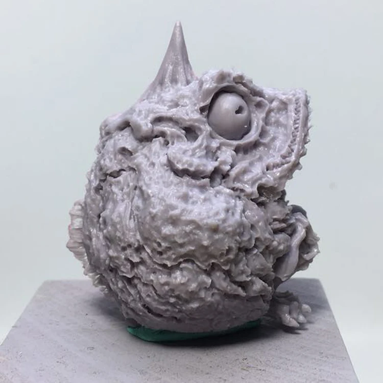 Японская WF 2017 зимняя снежная рогатая лягушка модель из смолы GK художественный