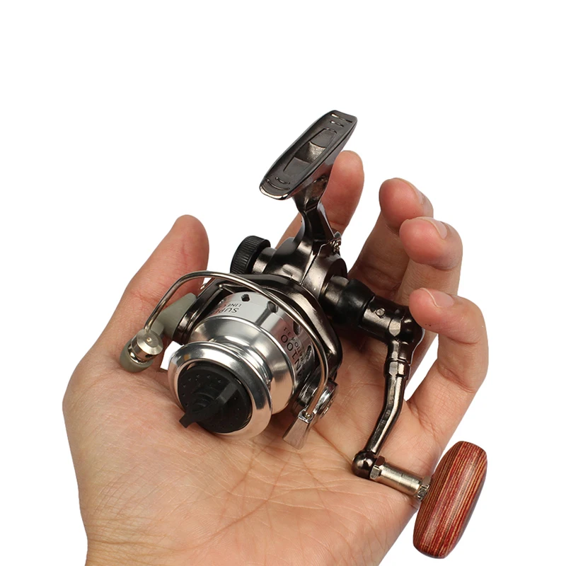 Comprar Goture Mini carrete de pesca en hielo de invierno pequeño carrete giratorio MN100 4,3 1 rueda de pesca de carpa para accesorios de pesca de invierno