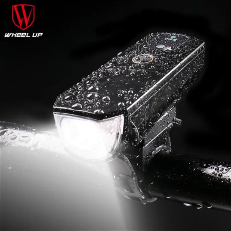WHEEL UP Bicycle Head Light Bike Intelligent Front Lamp USB Rechargeable Handlebar LED Lantern Flashlight Movement Action Sensor WHEEL UP Bicycle Head Light Bike Intelligent Front Lamp USB Rechargeable Handlebar LED Lantern Flashlight Movement Action Sensor