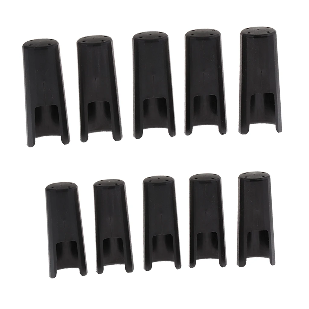 Pack of 10 Saxophone Mouthpiece Caps Buckle Patches Pads Cap for Sax Lovers