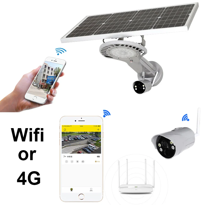 Беспроводной светодиодный уличный светильник Противоугонный 4g Wi Fi 30 Вт|Уличные