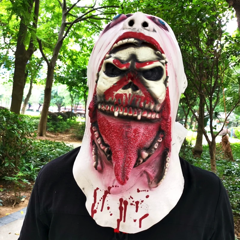 

Halloween Mask Horror Zombie Latex Mask Festive Party Supplies Halloween Dress Up Props Mascaras De Latex Realista Mascarillas