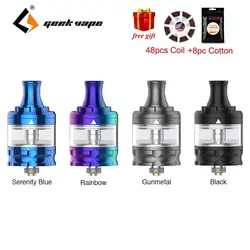 БЕСПЛАТНО катушки и хлопка Geekvape Flint MTL танк 2 мл Ёмкость с NS 1.6ohm спиральная электронная сигарета MTL Vape испаритель Zeus двойной