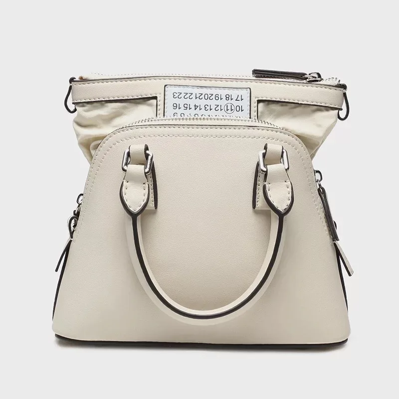 

Fashion Designer Genuine Leather Lady Shell Purse Handbag Unique Dual-use Women Shoulder Bag Real Cow Skin Female Crossbody Bag