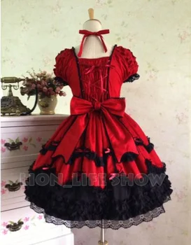 

free shipping Vintage Ladies Princess Dress Sweet love Lolita Halloween Cosplay party costume dress