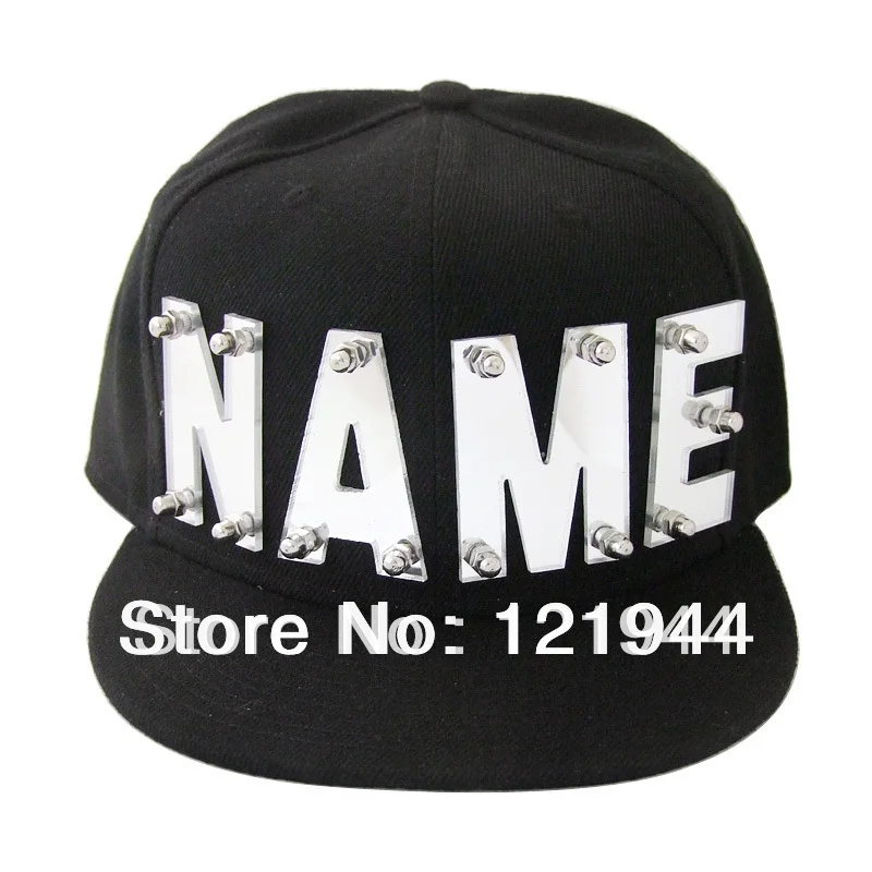 Su misura Specchio Acrilico Lettere Cappello, Nome Personalizzato Cap, Hip  Hop di Snapback, Berretto da baseball, personalizzato regalo per lui|cap  cotton|cap city hatshat baseball cap - AliExpress