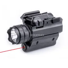 M008A 2 в 1 красный точечный лазерный прицел+ светодиодный охотничий лазерный пистолет светильник 250 люмен Тактический оружейный светильник вспышка светильник фонарь для пистолета