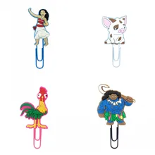 18 шт./лот Моана Мауи мультфильм закладки держатель книги свинья зажим для бумаги школьные и офисные принадлежности Канцелярский набор детский подарок на день рождения