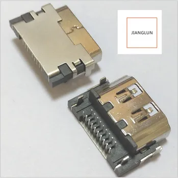 

JIANGLUN 10PCS HDMI Female Port Connector Jack Input Receptacle 19 pin For Laptop