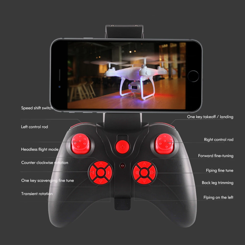 Phoota 2,4 ГГц Wi-Fi FPV 5.0MP Full HD 2MP 1080P 20 мин 6 оси 4CH беспроводной Радиоуправляемый Дрон высота удерживает один ключ посадки Квадрокоптер подарок