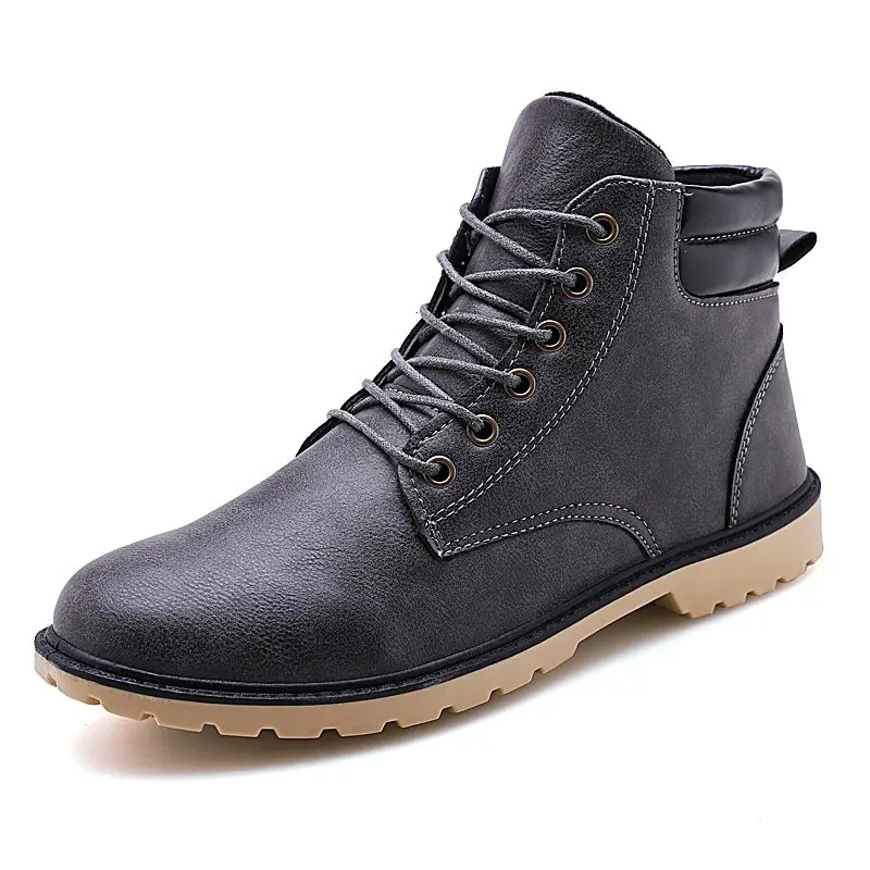

Winter Boots Men Super Warm Comfortable Martin Boots High-top Lace-Up Fashion winter shoes men Zapatillas Winter Men