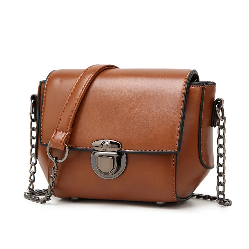 

2017 new trend fashion women PU Leather mini shoulder bag simple flap woman messenger small bag Designer Casual Crossbody Bags