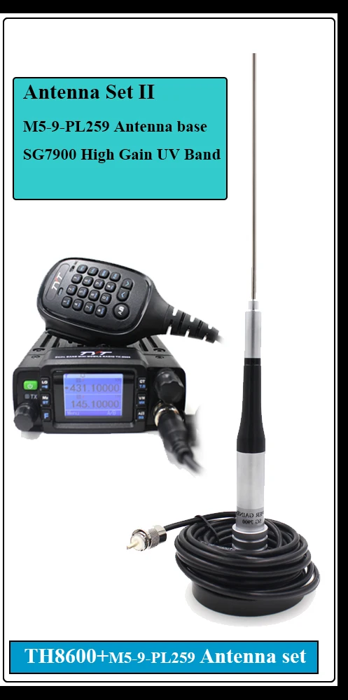 TYT TH-8600 IP67 водонепроницаемый двухдиапазонный 136-174 МГц/400-480 МГц 25 Вт Мини Радио Ham Радио Tranceiver радиолюбитель hf автомобиль - Цвет: TH-8600-IP-M5-SG79