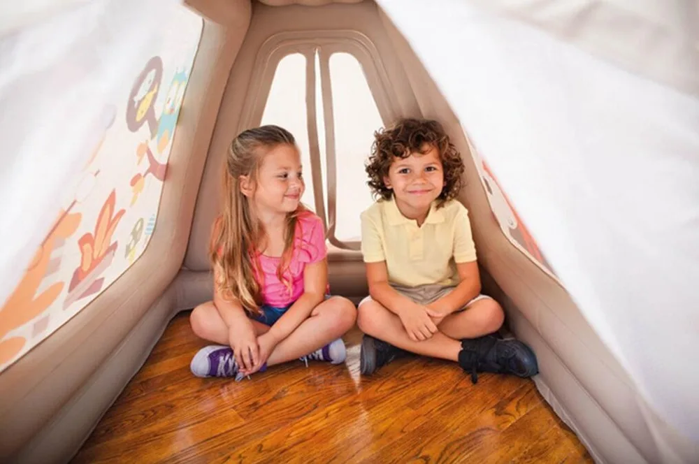 High quality dancing cartoon toy house infant sea ball pool inflatable toys children tent ,indoor air bean bag living room chair