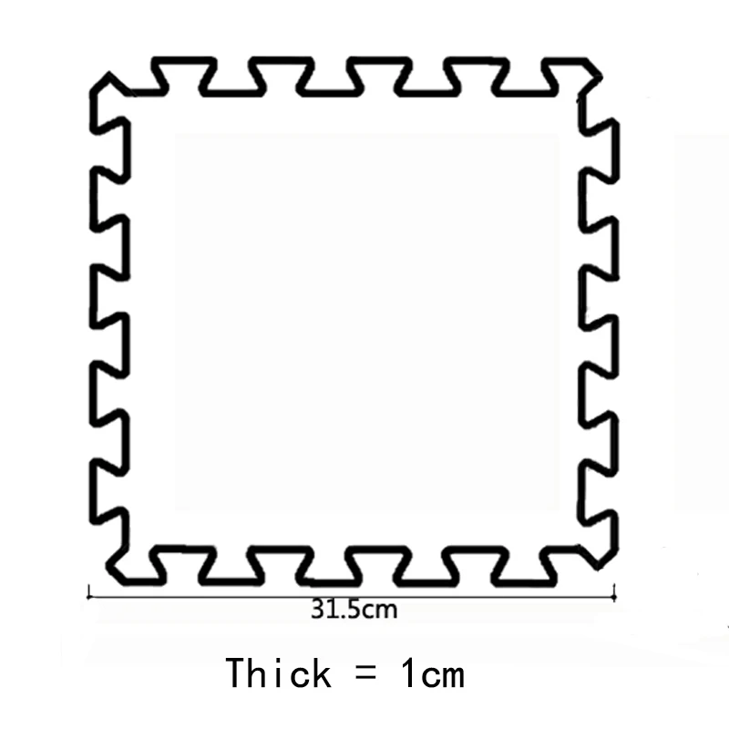 JCC Anilmal стиль головоломка вспененный этилвинилацетат игровой коврик/детские ковры ковер переплетенный напольный для упражнений для детей плитки 30*30*1 см