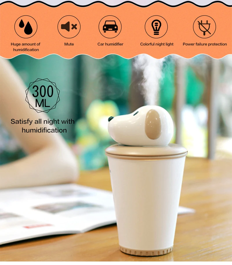 ultrasonic air humidifier essential oil diffuser