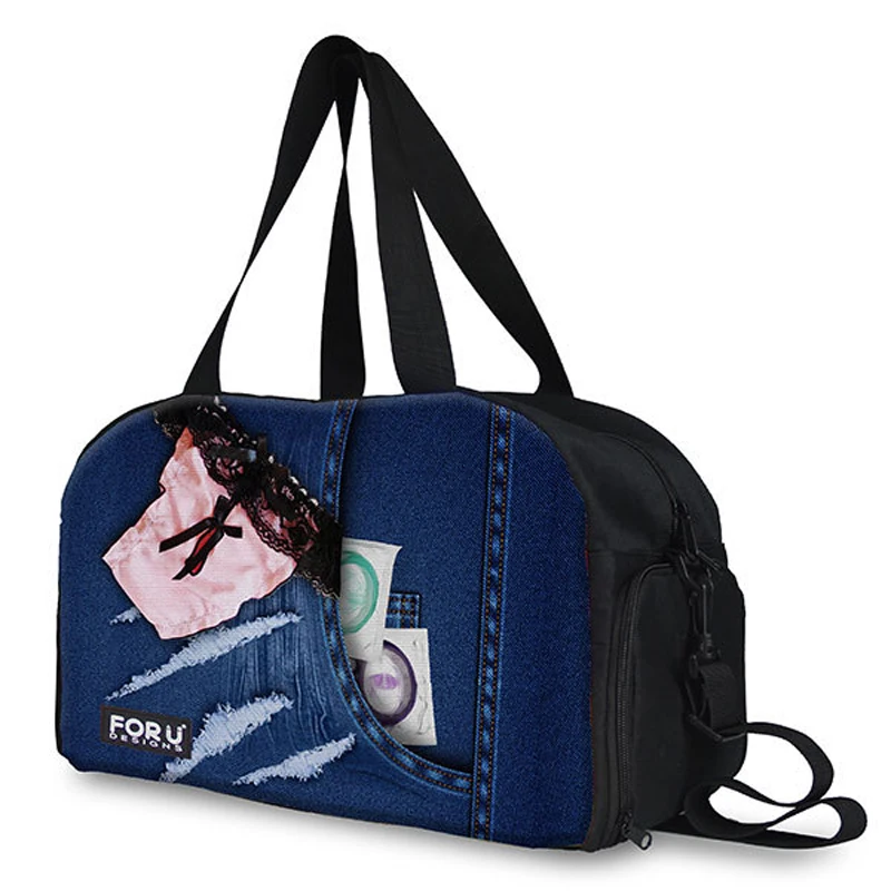 

FORUDESIGNS Portable Men Travel Bag Large Capacity Women Luggage Travel Duffle Bags Canvas Travelling Folding Bag for Trip Big