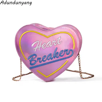 

2018 Fashion Women Evening Bag Creative Funny heart Shoulder Bag for Girls Crossbody Bags Personality Purse Messenger Bag
