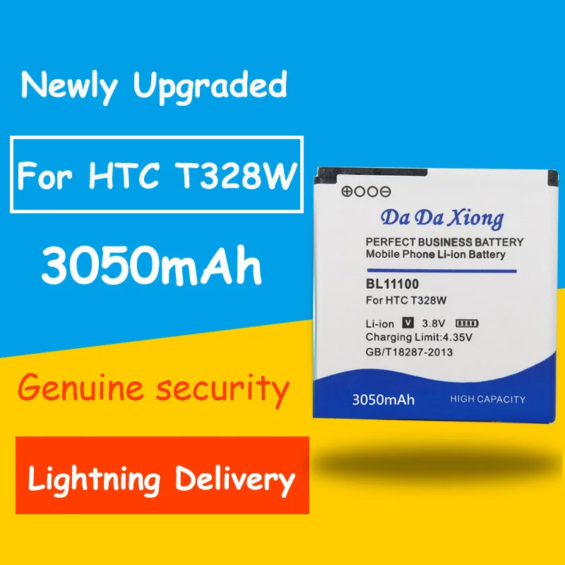 Бесплатная доставка аккумулятор BL11100 3050 мАч для HTC Desire V/VC/VT T328w T328d T328t Sensation XE Z710E G14