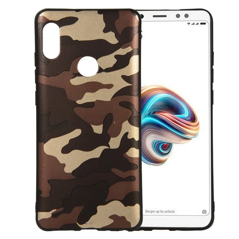

For Xiaomi Mi A2 Case Cover For xiaomi Mi A2 lite MiA2 6x back Cover camouflage Flexible silicone bumper Armor phone Case