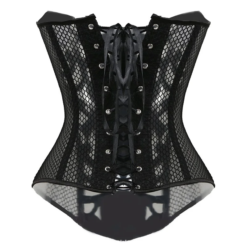 Lace Corset Sexy Bustier Mesh Corselet Summer Underwear Clothing Black White Lingerie G-string Slimming Party Outfits S-2XL 2 Lace Corset Sexy Bustier Mesh Corselet Summer Underwear Clothing Black White Lingerie G-string Slimming Party Outfits S-2XL 2
