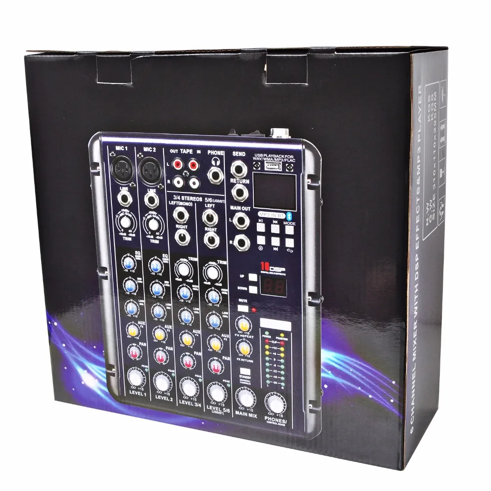 SMR6 Bluetooth Record 2 Mono + 2 stereo 6 Channels
