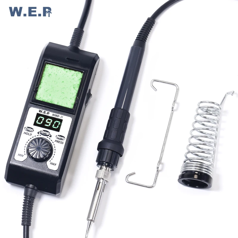 WEP 908D-II 65 W Portable LED Digitial Thermostat Soldering Iron Digital Temperature Correction Sleep Protection WEP 908D-II 65 W Portable LED Digitial Thermostat Soldering Iron Digital Temperature Correction Sleep Protection