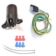 12V 7 Way to 4 Way Pin Плоский лопасть прицепа конечный разъем американский стандартный прицеп светильник переходник конвертер