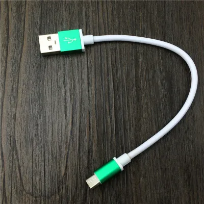 Универсальный короткий 20 см Micro B Мужской USB кабель для передачи данных для смартфонов Android