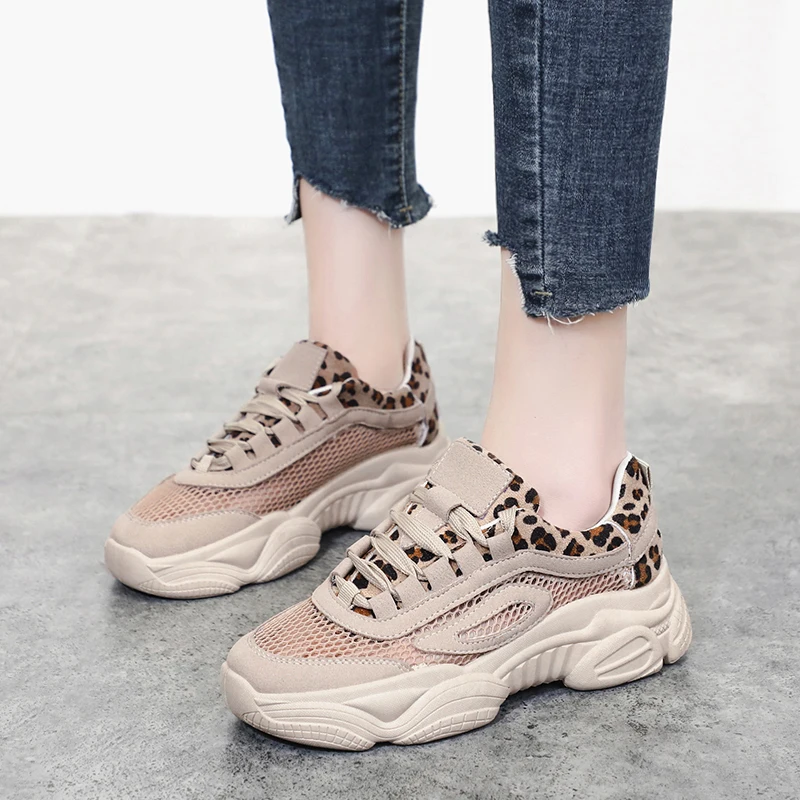 

Women Sneakers Shoes Woman Summer Women's Casual Sneakers Thick Bottom Mesh Fashion Sneaker Shoes Ladies Flats tenis feminino