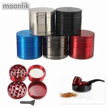 

New 4 Layer Broken Smoke Grinder Metal Tobacco Grinder Smoking Pipe Herb Grinders Weed sigaretten maker moledor de Hierba Nargui