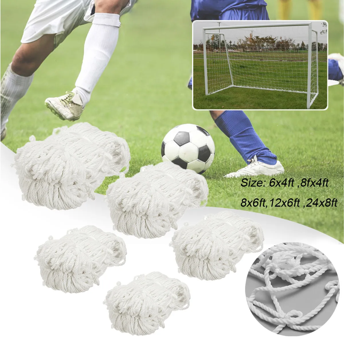 Football Soccer Net Soccer Goal Net Football Goal Post Nets for Outdoor