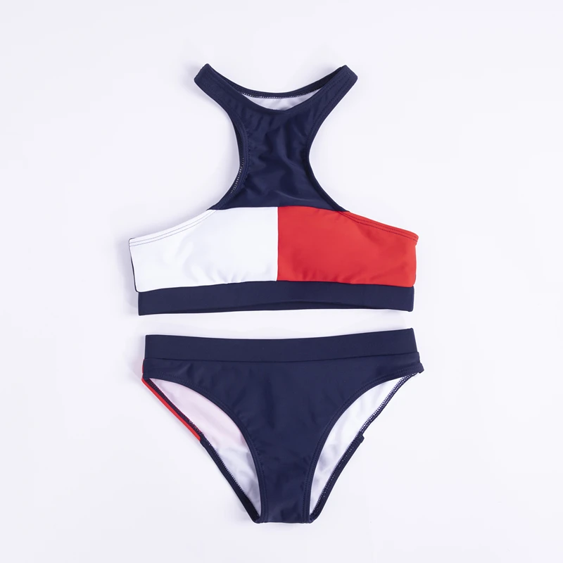

S-L Large Size Swimwear Plus Size One Piece Swimsuit Female Women Bather 2018 Bathing Suit Swim High Cut Leg Monokini