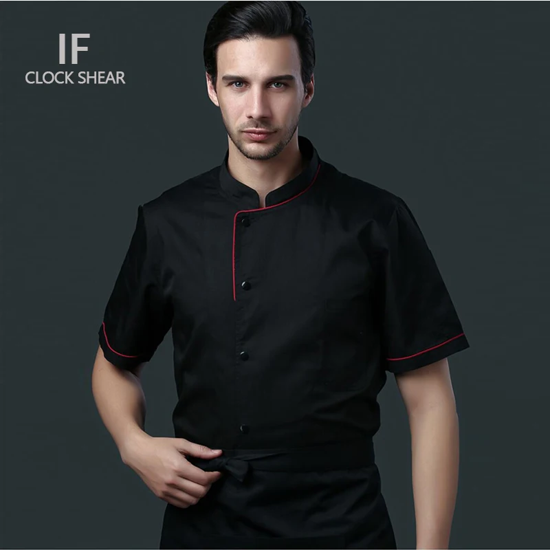 Buy IF Quality Chef Uniforms Clothing short Sleeve Men