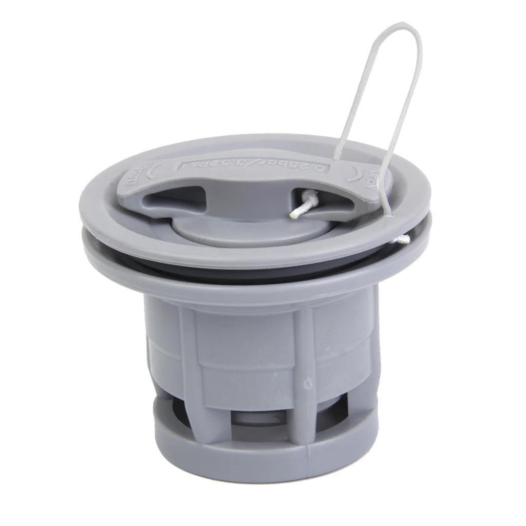 MagiDeal Gray POM Safety Air Valve Adapter for Inflatable Boat Dinghy Tender Raft Kayak Canoe Inflatable valve