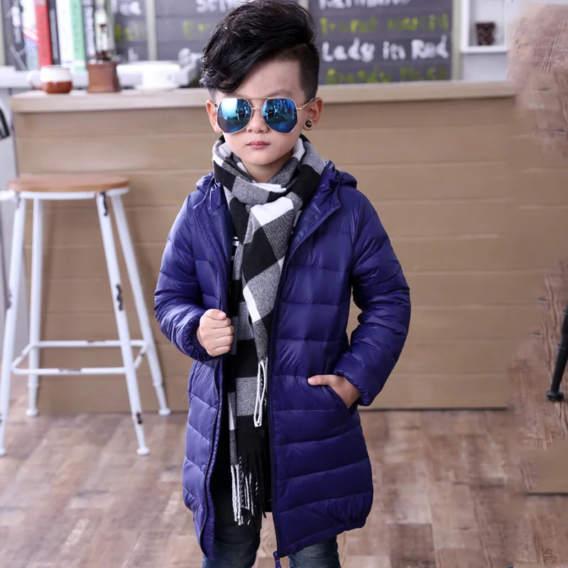 

Thin Down Jacket Girls Down Jacket Children's Clothing White Duck Down New Year A Lively In Park Happy To Play